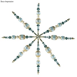 Rayher 2525000 Drahtstern für Perlen, 10 cm ø, Drahtstärke 0,7 mm, SB-Btl 4 Stück