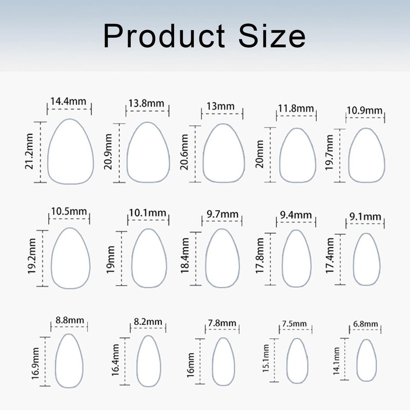 Pink French Tip Press on Nails Short Almond Fake Nails