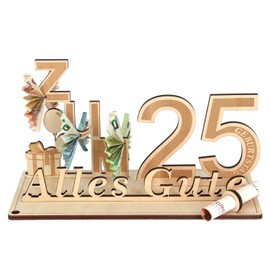 Giftota Money Gifts Birthday 25, Gifts for 25th Birthday Man Woman 25th Gifts Wooden Decoration