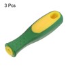 sourcing map 3pcs Rubber File Handle 4.33 Inch Round Hole
