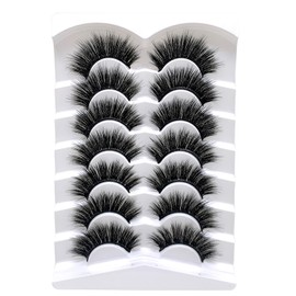Lifernilash False Eyelashes 3D Faux Mink Lashes Natural Look Wispy Fake Eyelashes16-MM Eye-lashes (B)