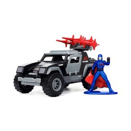 Jada Toys G.I. JOE STINGER WITH COBRA COMMANDER FIGURINE 1/32 scale DIECAST CAR