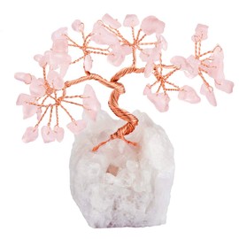 Mookaitedecor Amethyst Crystal Tree with electroplated colourful quartz base and wrapping with copper wire, beautiful symbol for wealth and happiness, family office decoration