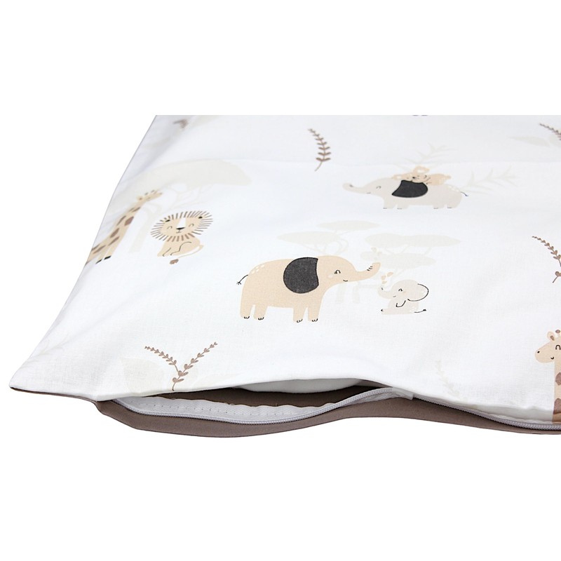 TupTam Children's Cushion Cover Decorative Patterned Colour: Savannah Beige/Dark Beige