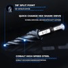 toolant® Cobalt HSS Step Drill [6.35 mm Shank] - Diameter