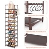 LANTEFUL 10 Tiers Tall Shoe Rack 20-25 Pairs Boots Organizer