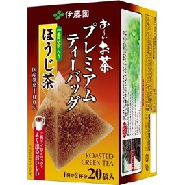 Itoen Premium Tea Bag, Hojicha with Ichiban Tea, 20 Bags x 4 Bags