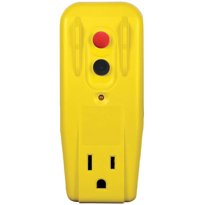 Tower Manufacturing 30339005 15 amp 3-Wire GFCI Outlet Adapter