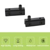 UFURMATE Glass Door Hinge, 8Pcs Black Frameless Glass Door Pivot