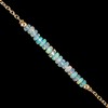 Gempires Natural Ethiopian Opal Smooth Rondelle Bead Bracelet, Opal Beads