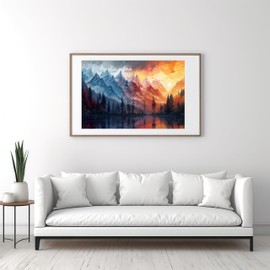 BYGFHLYW 5D Diamond Painting Kits for Adults, Sunset Landscape Diamond Art Kits for Adults Beginner, DIY Full Drill Diamond Dot Gem Painting for Home Wall Decor 12x16inch