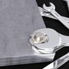 FLZOSPER 24mm×27mm Super-Thin Open End Wrench，Metric Slim Spanner，Flat Head Chrome