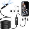 Endoscope with Light, 1920P HD Borescope with 8 Adjustable LED