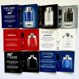 MONTBLANC Explorer & Legend Men Cologne Collection Sample Spray Vial 8pc Set