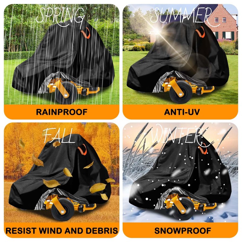Zero-Turn Lawn Mower Covers,Waterproof Outdoor Riding Mower Cover,Fits up to