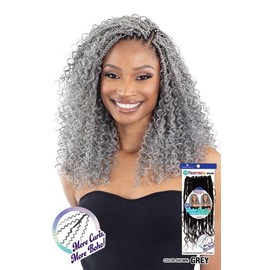 Shake-N-Go Crochet Braids 3X Water Curl Boho Braids 12" (Color: 1B)