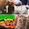 3 PCS Portable Toothpicks, Titanium Toothpicks Toothpick with Key Ring