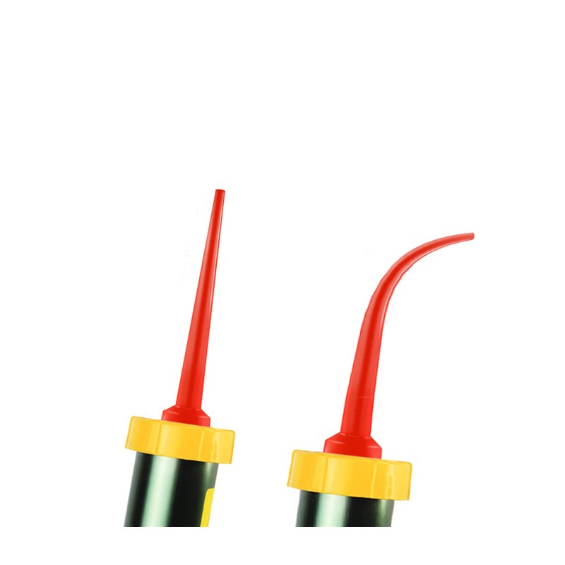 Dzrige 2 Pieces Caulk Gun Extension Nozzle, Curved Caulking Tip,