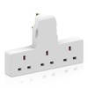 Multi Plug Adaptor, 3 Way Plug Adapter Uk Surge Protected