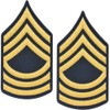Army Master Sergeant MSG E8 Cloth Rank for ASU Size