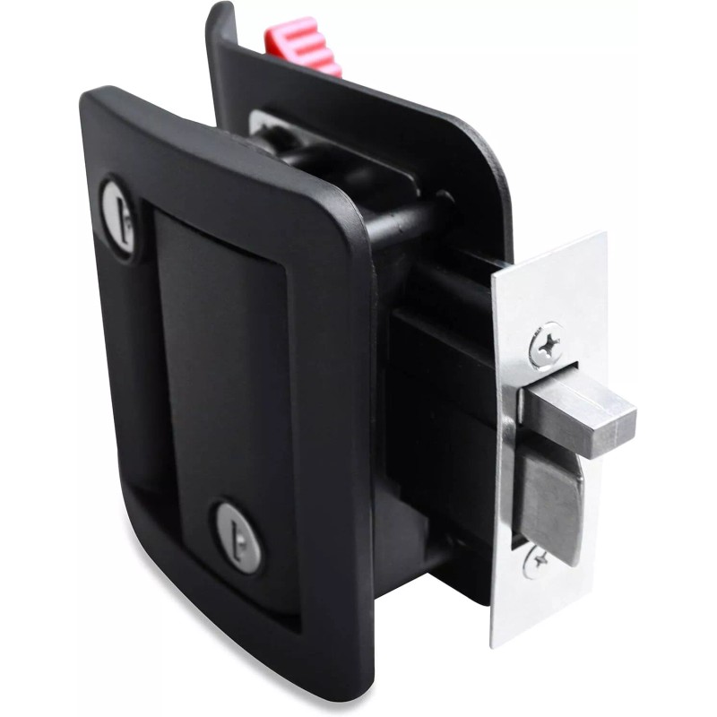 Leisure Locks Black Rv Door Lock With Deadbolt For Travel