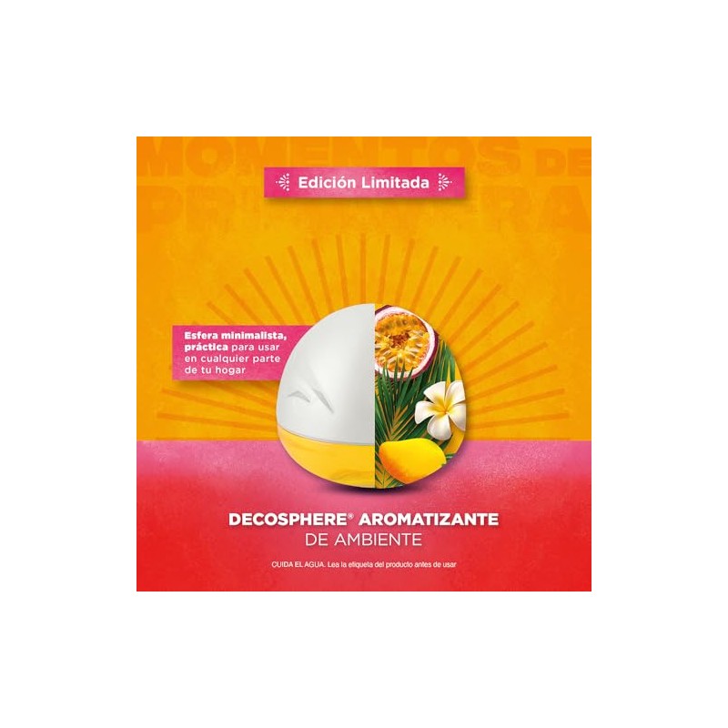 Air Wick Aromatizante de Ambiente, Decosphere, Mango y Maracuyá de