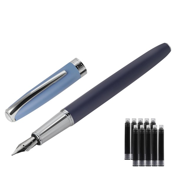 BOCIYER Contrast Color Fountain Pen Set - Medium Nib, Fancy