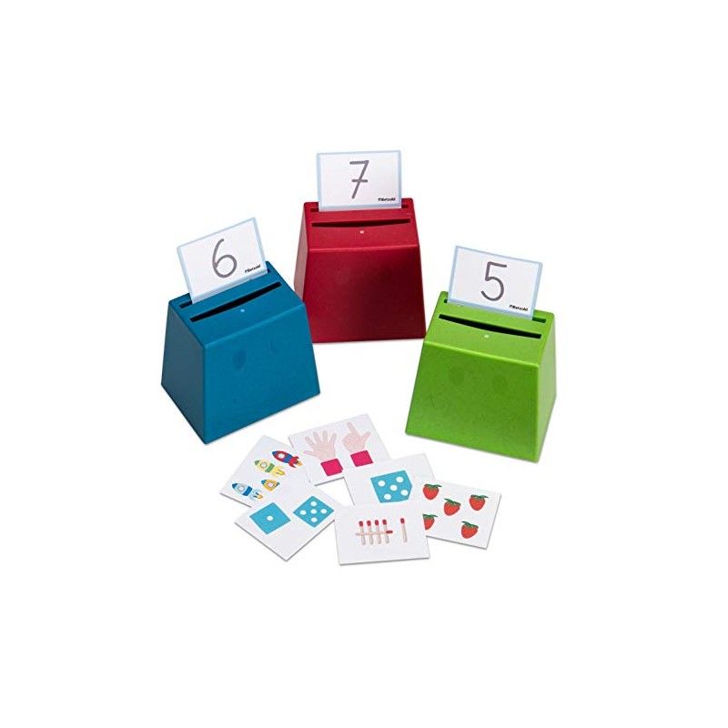 Betzold - Quantities and Numbers Sorting Game Quizz Cards -