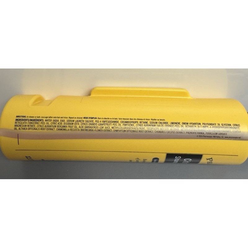 PHARMACOPIA 3 PACK lot Pharmacopia Citrus Aloe Shampoo Pump 12oz