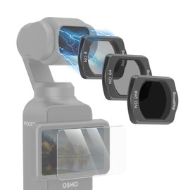 SmallRig Magnetic ND Filter Set for DJI Osmo Pocket 4 / 3 ND8, ND64, ND256 Multi-Coated Filter and Screen Protector Accessories for Outdoor Lens Protection and Exposure Control 4774