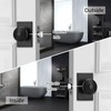 NCSEN Black Door Knobs Interior for Bath & Bed, UFO