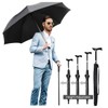 Walking Sticks Umbrella - Height Adjustable Walking Cane Crutch Self