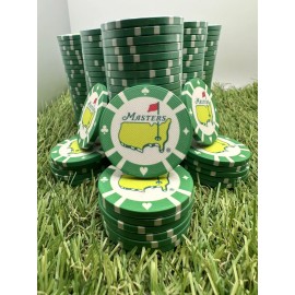 (5 PACK) 2024 Masters Augusta National Poker Chip Ball Marker Golf Tournament