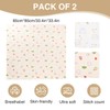 DOOCECIY 2 Pcs Baby Blanket for Newborn, 85 x 85cm