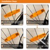 MFC PRO Bicycle Wheel Reflector Amber Pack of 4 (Amber,