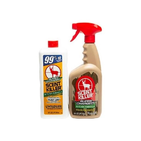 Wildlife Research Center WRC Supercharged Scent Elimination Spray Combo 2-24