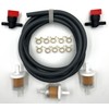KINDZA 5 Feet 1/4 inch ID Fuel Line Hose Kit