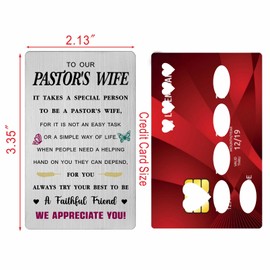 Christmas Card for Pastor's Wife- Pastor's Wife Appreciation Birthday Gifts-Anniversary Valentines Mother Day Presents