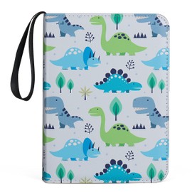 4 Pocket Trading Card Binders for 400 Cards,Cute Dinosaur Pattern