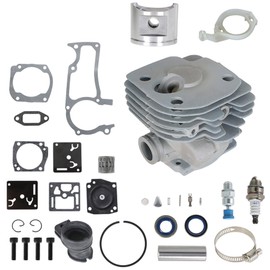 munirater 52MM Big Bore Cylinder Piston Kit Replacement for 365 371 372 372XP Chainsaw with Gasket Replaces 503 93 93-72