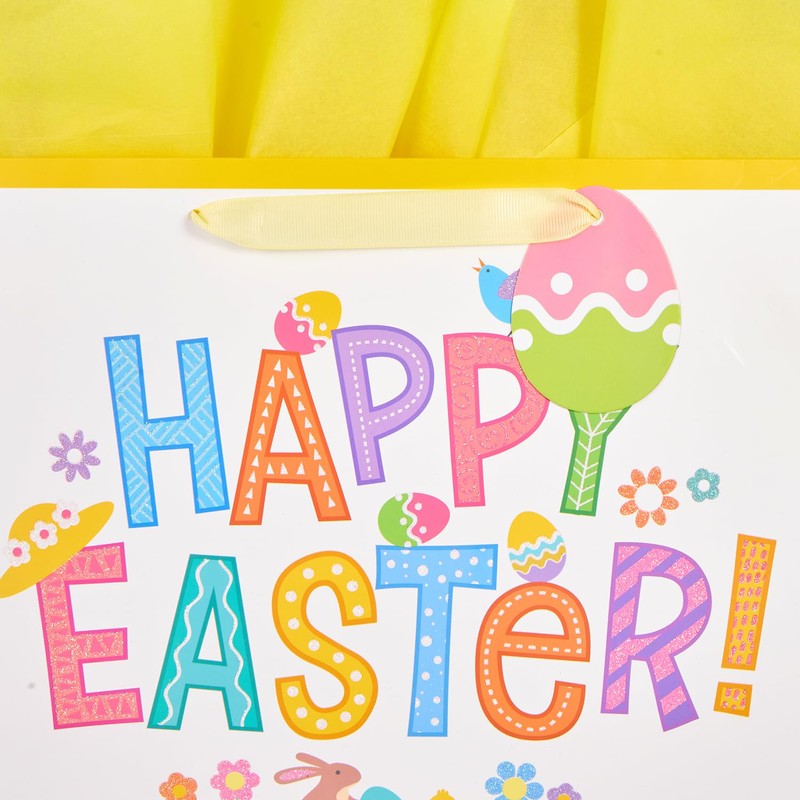Bobobag 16" Large Easter Gift Bag with Tissue Paper and