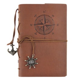 Liying Retro Sketchpad Diary Notebook Softcover DIN A5 Kraft Paper Blank Gift Book Travel Diary