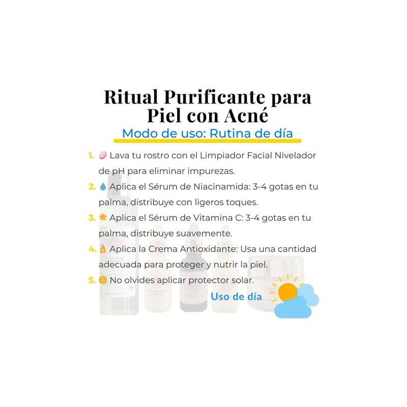 Kit Purificante Acné Lilo Skincare Niacinamida Y Retinol
