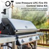 Fire Pit Safety Control Valve Kit, Low Pressure Propane Gas