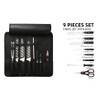 KATISUN Chef Knife Set with Bag, 9 Pieces German Stainless