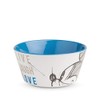 Egan Mickey Live Laugh Love Bowl, Blue, Multi-Colour, Small