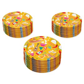 American Greetings 36-Count Paper Dessert Plates, Fiesta Party Supplies