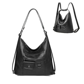 ModaZeal PU Leather Backpack Bags for Women Waterproof Laptop Rucksack Bags Causal Daypack Convertible Shoulder Bags Laptop Handbag with Adjustable Straps