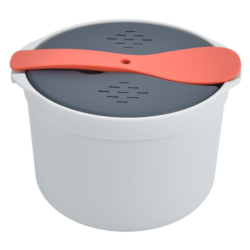 Microwave Rice Cooker 2L Food Grade PP Material Rice Spoon