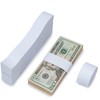 300 Stück Selbstklebend Geldschein-Banderolen,7.6x1.14In Geldschein-Bündel-Streifen,Währung Rechnung Band Blank,Geldscheinverpackungen Geld-Bargeldbänder für